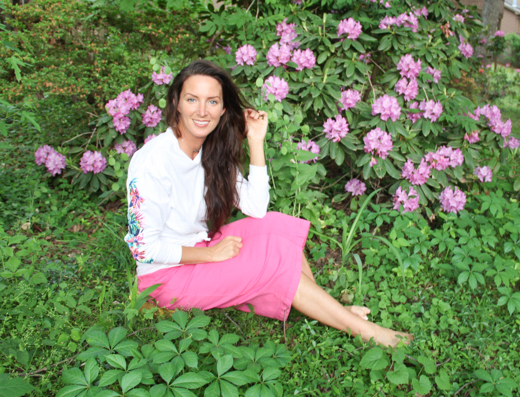 Hot Pink Denim Skirt