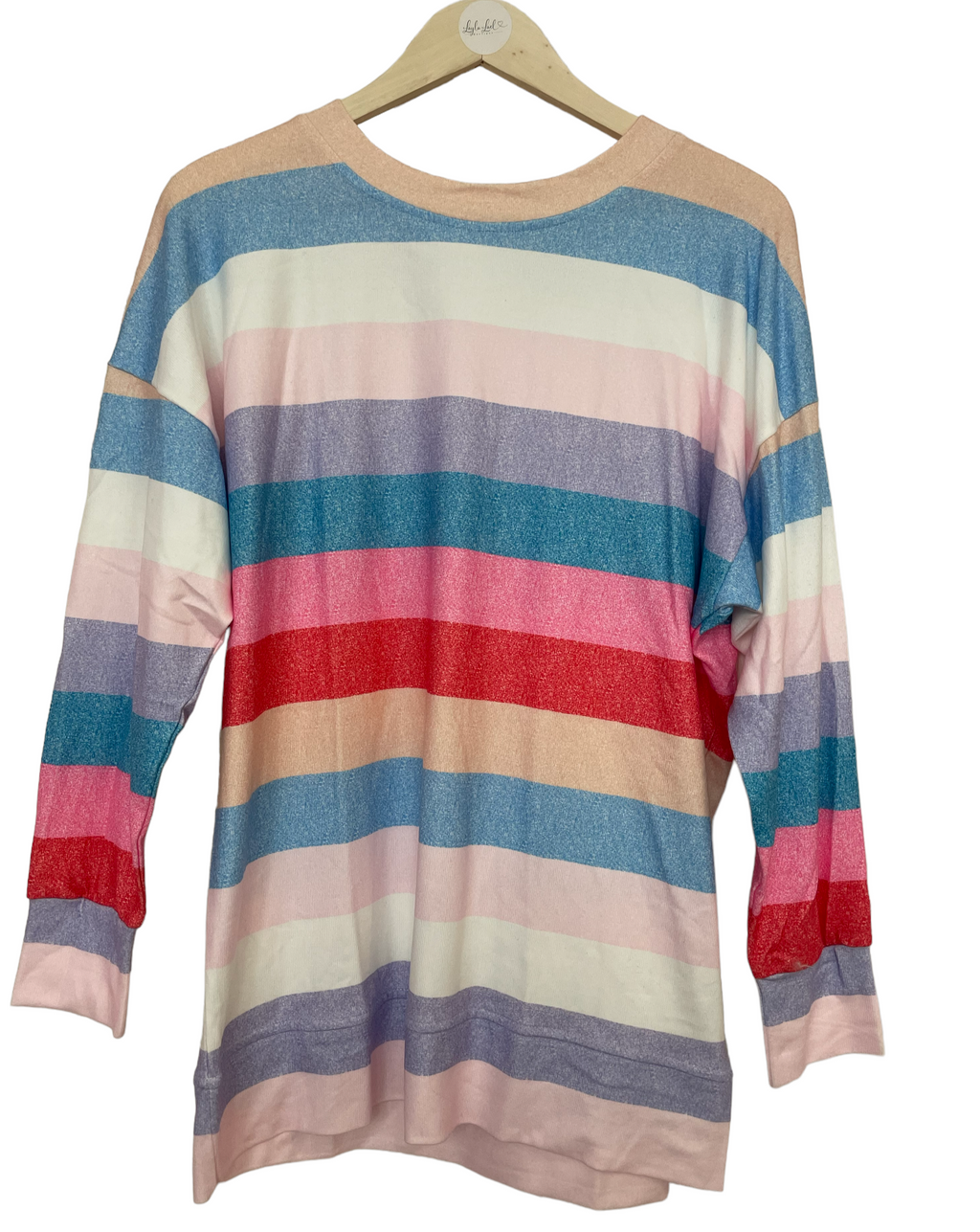 Pastel Rainbow Striped Sweater