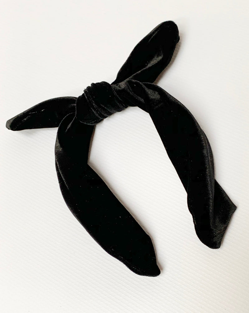Black Tie Knot Headband